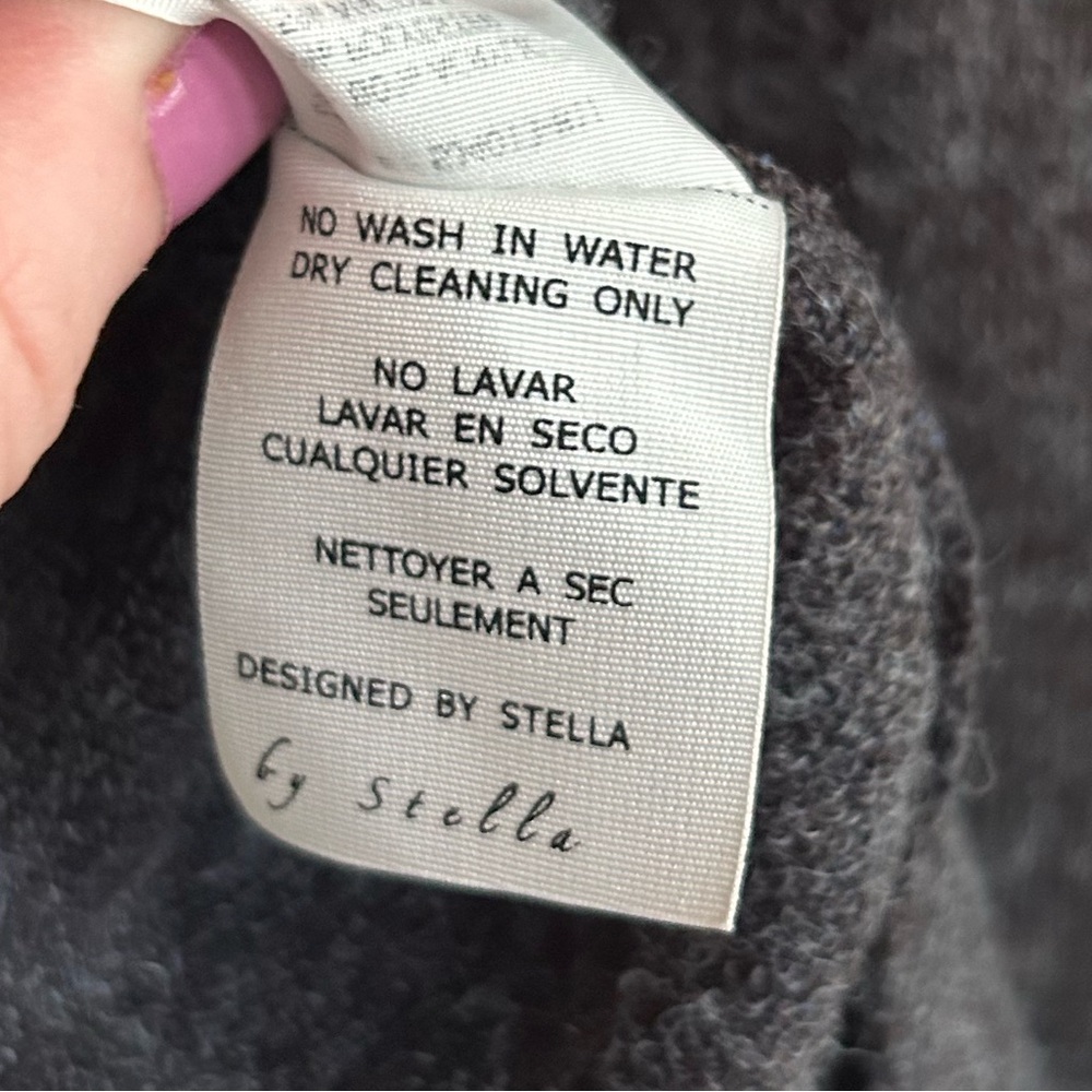 NWT BY STELLA Angora Blend Mixed Media Tunic Sweater Dress Lagenlook Cottage XL - Picture 11 of 11